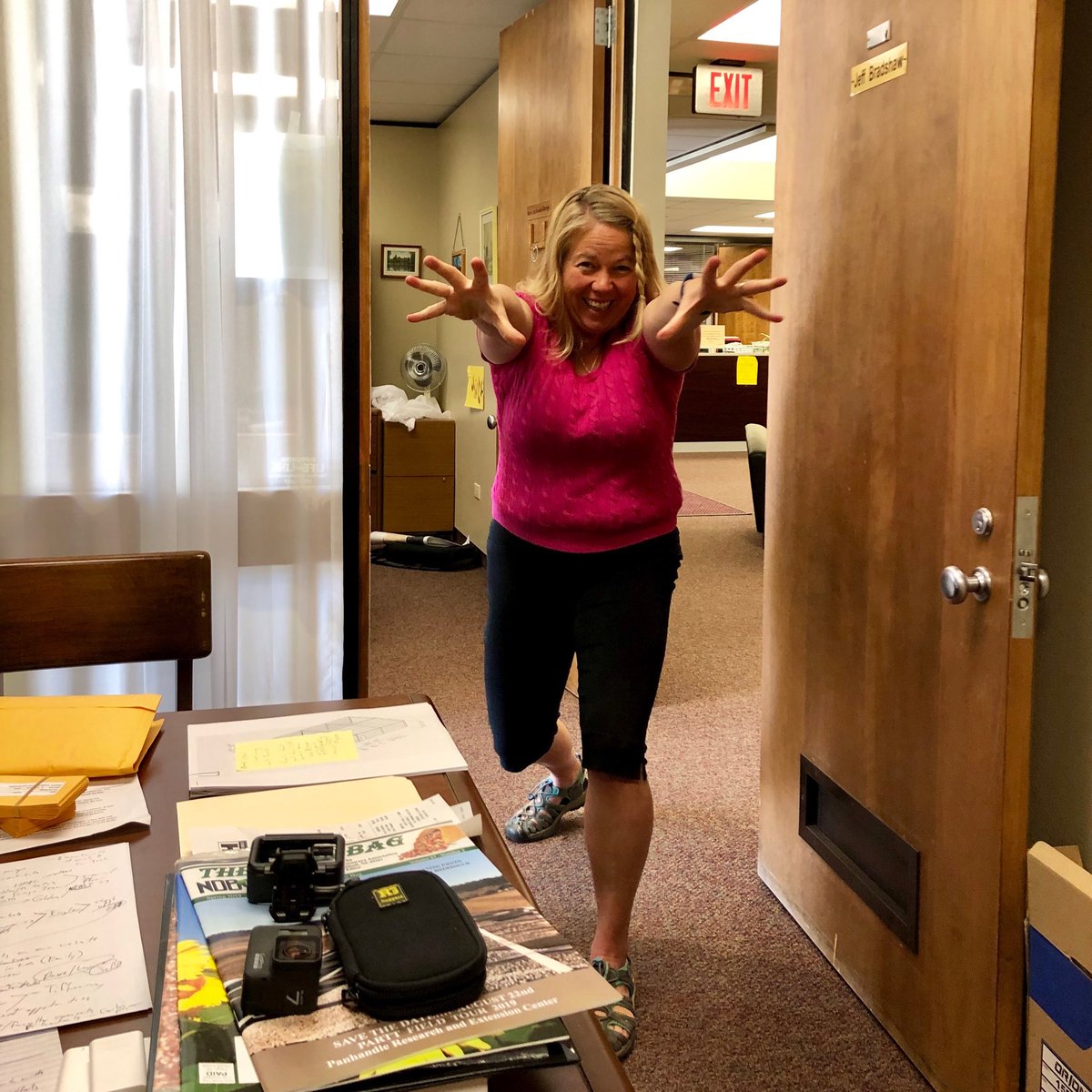 It’s been a lively week ⁦⁦<a href="/UNLExtPanhandle/">UNL Ext-Panhandle</a>⁩ . Also, we are throwing an N|150 party on May 10th at 1:30. Stop on by. As you can see Kerri is super excited.