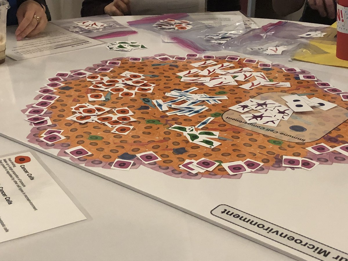 LTCOttawa's tweet photo. Can this team of doctors beat this complex, heterogenous tumor? Different treatments may target different cell types! #LetsTalkCancer2019 @LetsTalkScience https://t.co/wOGXj5BE4v