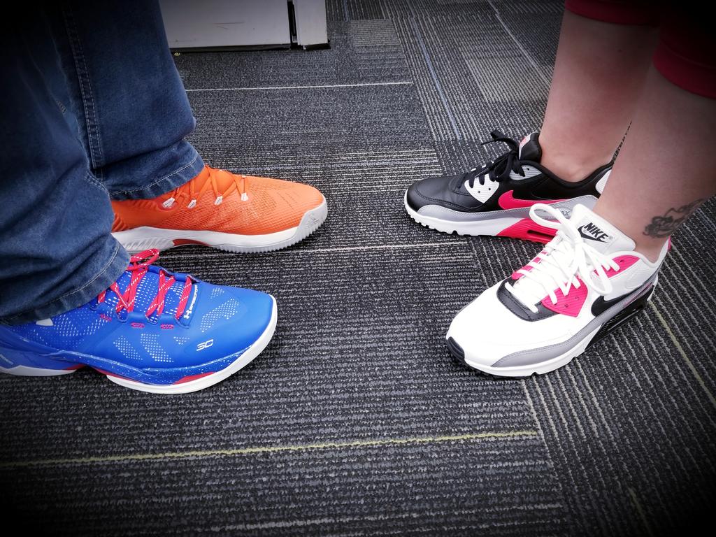 #nationaltwodifferentcoloredshoesday #LifeAtATT #funatwork @AustinAvengers <a href="/CJLaBoard/">Carolina Texan</a> <a href="/ATXTeamStorm/">Shaneka Clark</a> @ATXTheOffice <a href="/ma7584Fresh/">Manuel Ayala</a> <a href="/hell0prissy/">Li Shan</a>