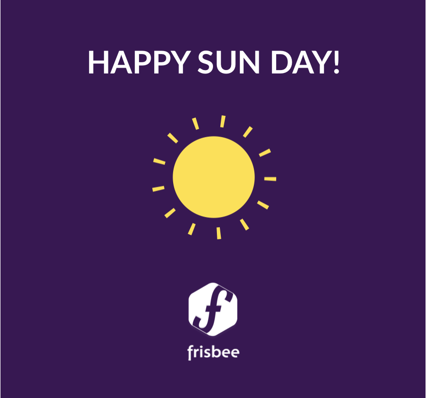 frisbee_startup's tweet photo. C'est la journée mondiale du #soleil ! ☀️
Toute l'équipe vous souhaite de bien en profiter ! 😎
Nous ça nous motive pour mettre les bouchées doubles sur l'application...mais hors de question de rester dans les bureaux ! 😜
#startuplife #startup #apps #mobileapp #sun #sunnyday https://t.co/TShSZakHL0