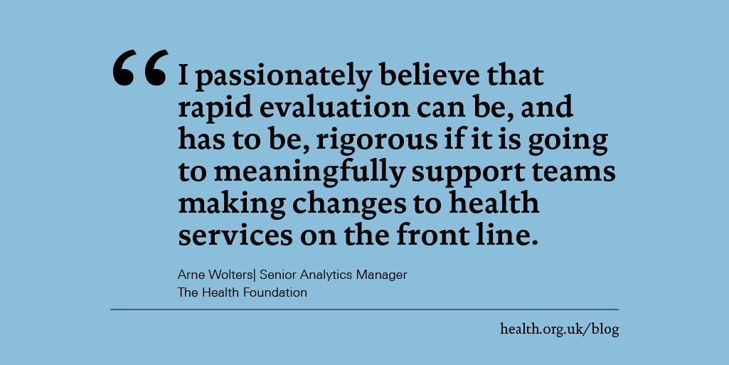 Can health service evaluations be both rapid and rigorous?

In our latest blog, Arne Wolters (<a href="/4RN3W0L73R5/">Arne T. Wolters</a>) reflects on his experience with the #ImprovementAnalytics Unit.

Read it now: health.org.uk/news-and-comme…

#rapidevaluation