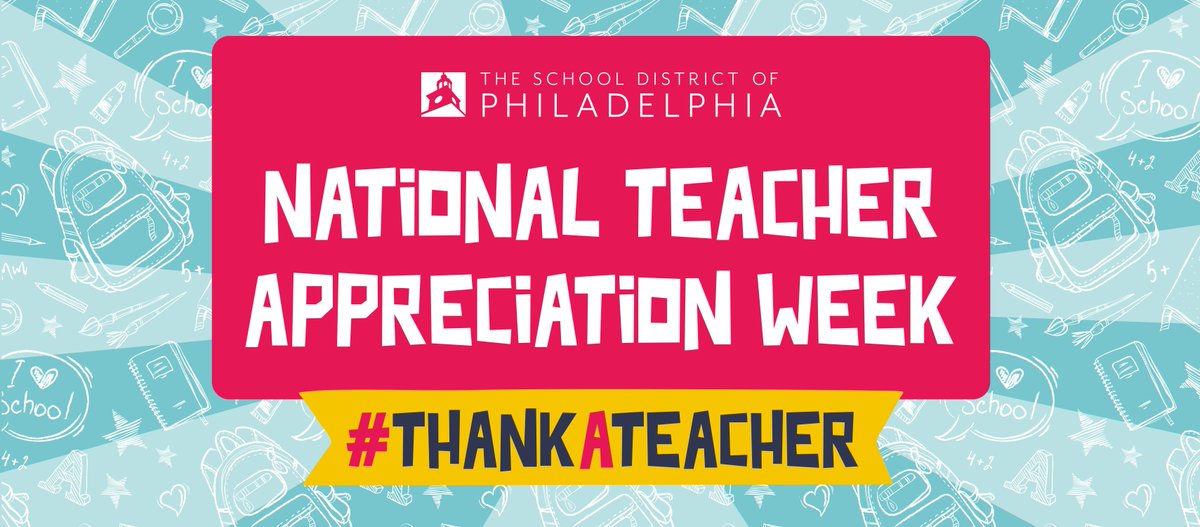 National Teacher Appreciation Week is next week! Have a favorite <a href="/PHLschools/">Philadelphia Schools</a> teacher you would like to shout out? Starting on Monday, May 6, tag us in your selfie videos/post shouting out your fave teacher and we will repost on Twitter and Instagram! #PHLed #ThankATeacher