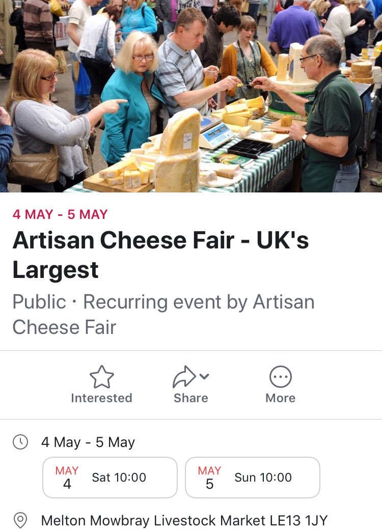 We’re at the Cheese Fair in Melton Mowbray this weekend🍦 Saturday &amp; Sunday, 10am-4pm!
