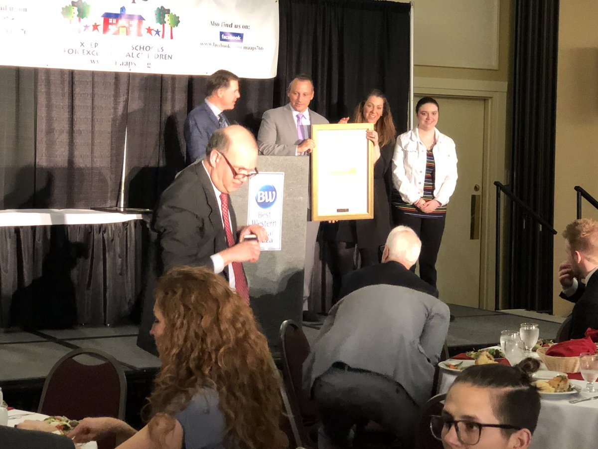 maaps766's tweet photo. Congratulations to Aaron Michlewitz on receiving the 2019 maaps Public Service Award! #maaps766 #MaapsSchoolsLead #SpecialEducation #maapsConference41 https://t.co/BCDGgseiak