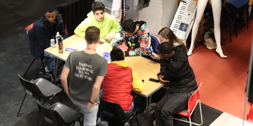 StCharlesSFC's tweet image. In a day long workshop students had to devise, design, market, and pitch their ideas, 'Dragon's Den' style for an E-Sport game. Creativity and enthusiasm abounded as students engaged with the day's programme. Our thanks to @_TILG for creating this fantastic opportunity. #esports
