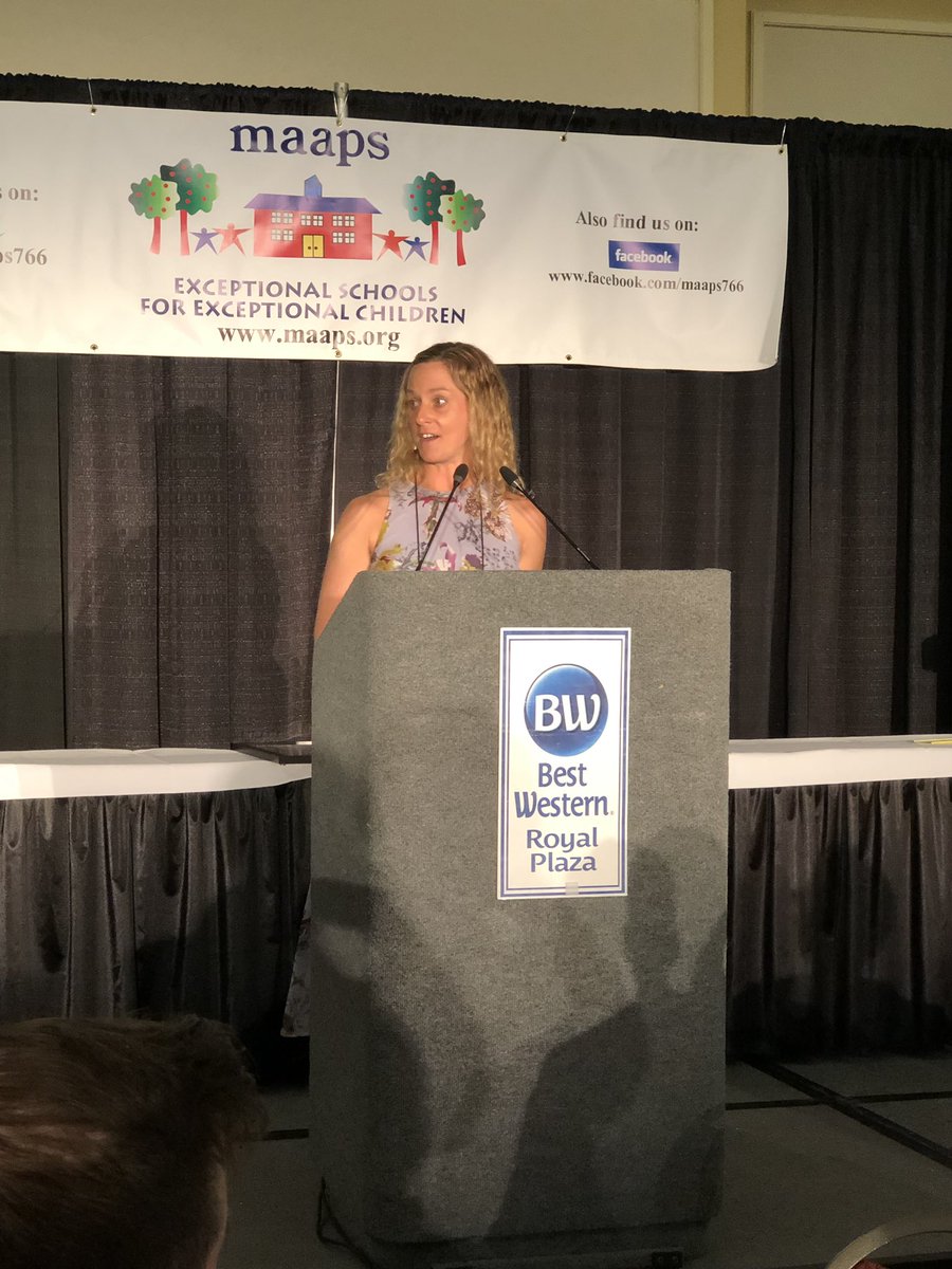 maaps766's tweet photo. Warm applause and congrats to Heather Stinson from @clarkeschools for hearing and speech on receiving the Albert E. Trieschman Memorial Award for Exceptional Direct Service to Children! #maaps766 #MaapsSchoolsLead #SpecialEducation #maapsConference41 https://t.co/yosuBKD8JD