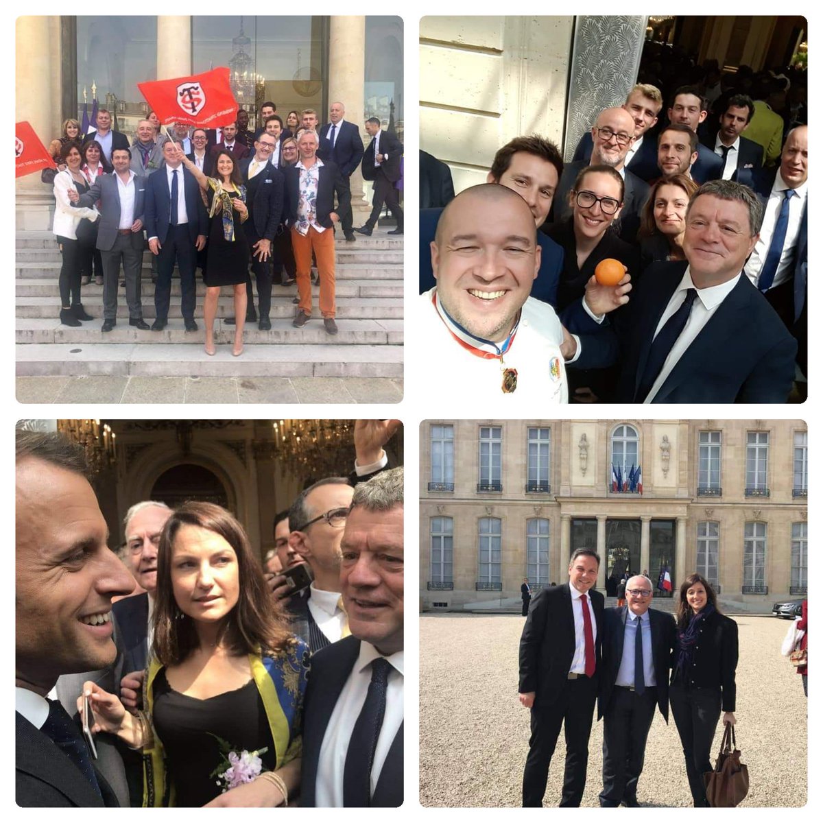 orangesandco's tweet photo. Nos Oranges à l'Elysée🍊
Un Honneur &amp; une Fierté pour @orangesandco d'avoir été reçu à @elysee. Un échange avec @emmanuelmacron @dguillaume26. Merci @slayani &amp; @MagueloneP31 @JJBolzan @ggomez_chef @marchederungis @MinToulouse @TlseMetropole @Occitanie @ladepeche_32 @pmartin_32 https://t.co/61DHVJrctZ