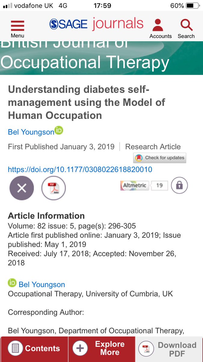 emmaspellmanOT's tweet photo. @OTBelY from @OTCumbria in @CumbriaUni strikes again with another, not to be missed read and study......for the love of occupational therapy profession, read on 🙋🏻 https://t.co/wPu8Vwh3Kb
