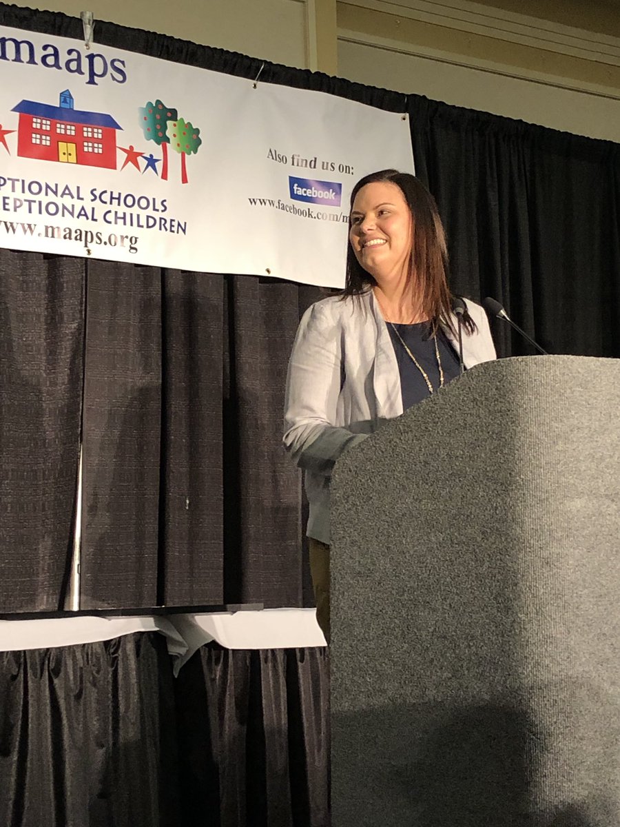 maaps766's tweet photo. Kristin Korecky from Crossroads School is recognized my maaps today with the Excellence in Teaching Award! Congratulations Kristin &amp; @CrossroadsSCHL #maaps766 #MaapsSchoolsLead #SpecialEducation #maapsConference41 https://t.co/dybVCNNVjq