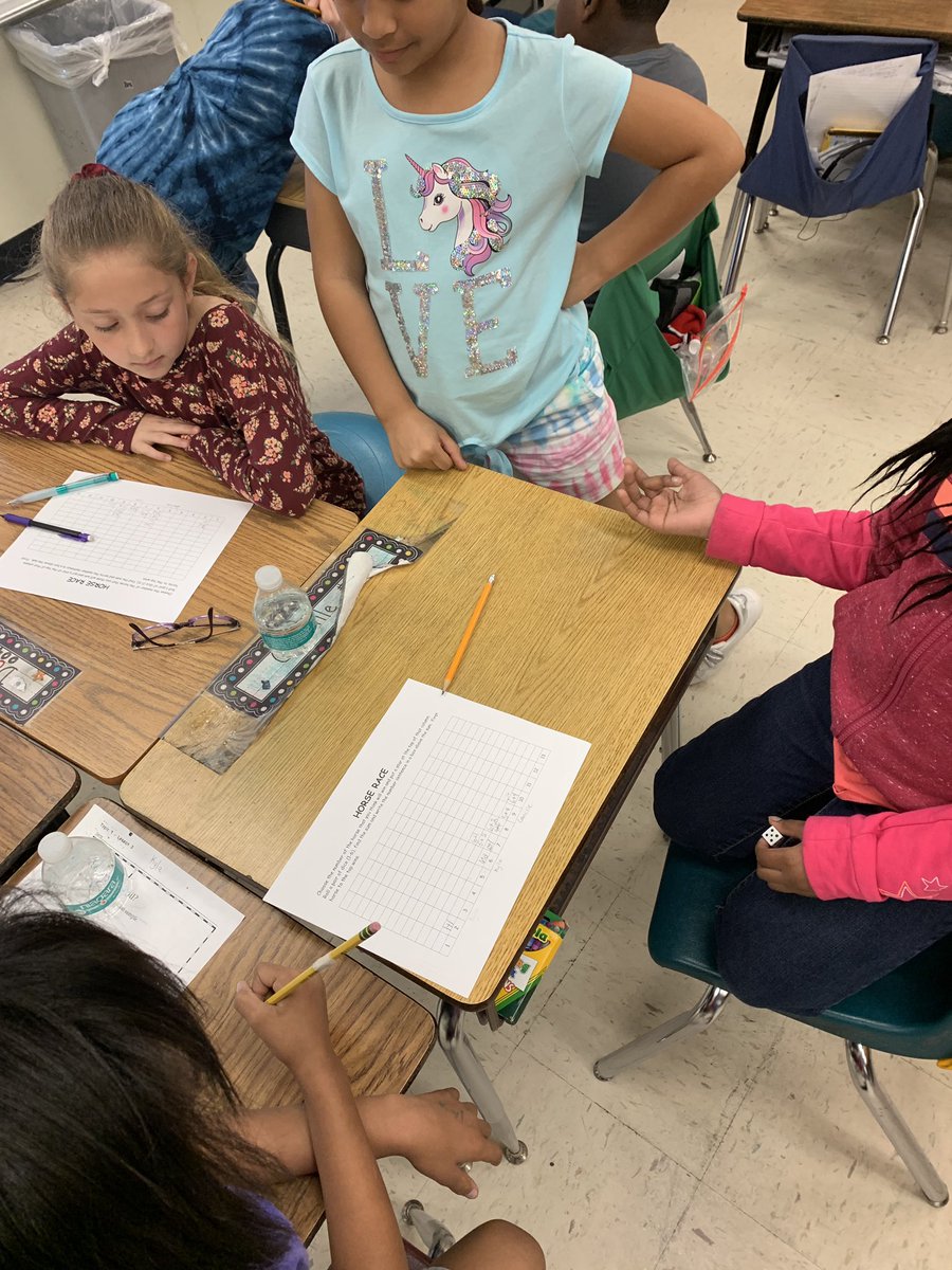 MrsWaller3rd's tweet photo. Practicing probability this morning! Look at those excited faces😁 🎲 #TheyLikeToWin #MakeMathFun @CCWellsElem https://t.co/jDaUNjb0LF