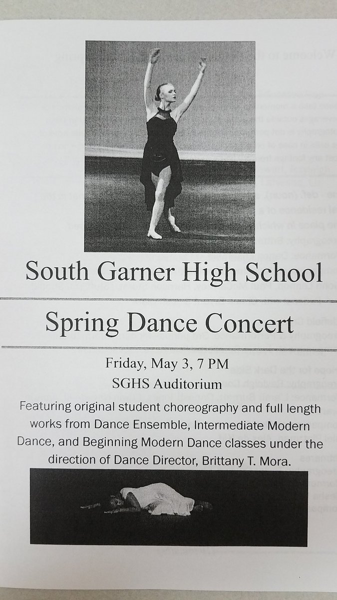 SGHSDance's tweet image. Be there! #programpreview #dancelife