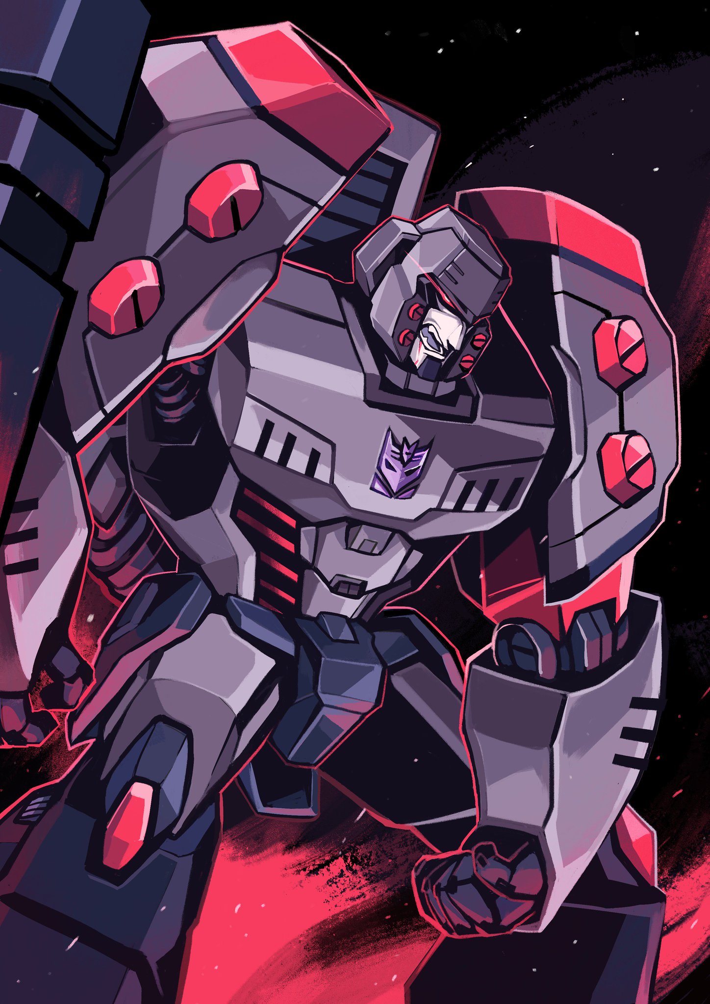 “spiffed it up + no txt version lol
#megatron #tfa #transformers” .