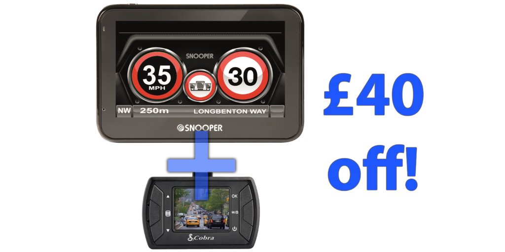 Save £40 when you buy a Snooper My Speed XL &amp; IP200 Dash camera together. ow.ly/SHBx50tWGB7