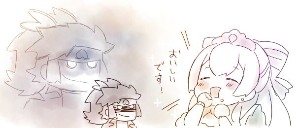 前に見かけた4コマステッカー使ってくれてるペンカスタマイズで、サンドちゃんを餌付けする吉備津彦さんから邪な気を感じるペンがおもしろかったっていうらくがきと、ティンカーベルを手に止まらせてるフックのステッカーを引いてる人を見ないというらくがき。 