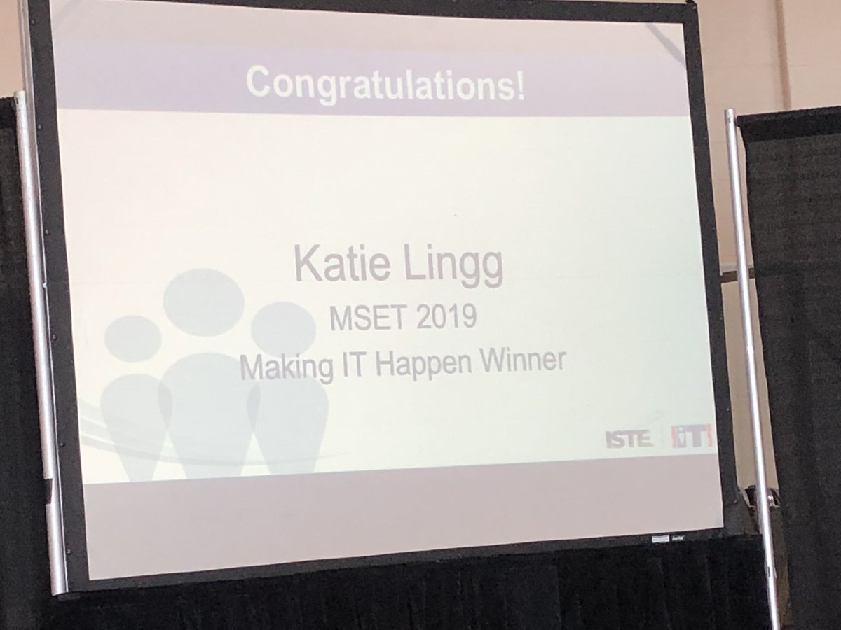 Congratulations to <a href="/wcpsmd/">WCPS Maryland</a> Educator Katie Lingg as this year’s Making It Happen Award, an @iste affiliate award!