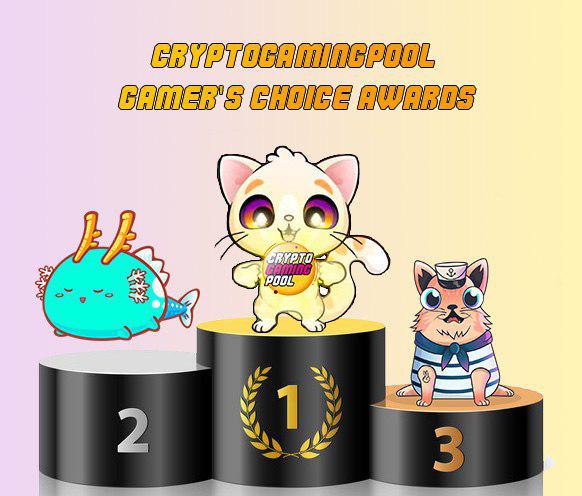 CryptGamingPool's tweet photo. 🏆Congratulations our participants:

🥇@BlockchainCutie

🥈@AxieInfinity

🥉@CryptoKitties

#dApps #cryptogaming #GamersChoiceAwards #GCA #collectible https://t.co/0P1PILcfJm
