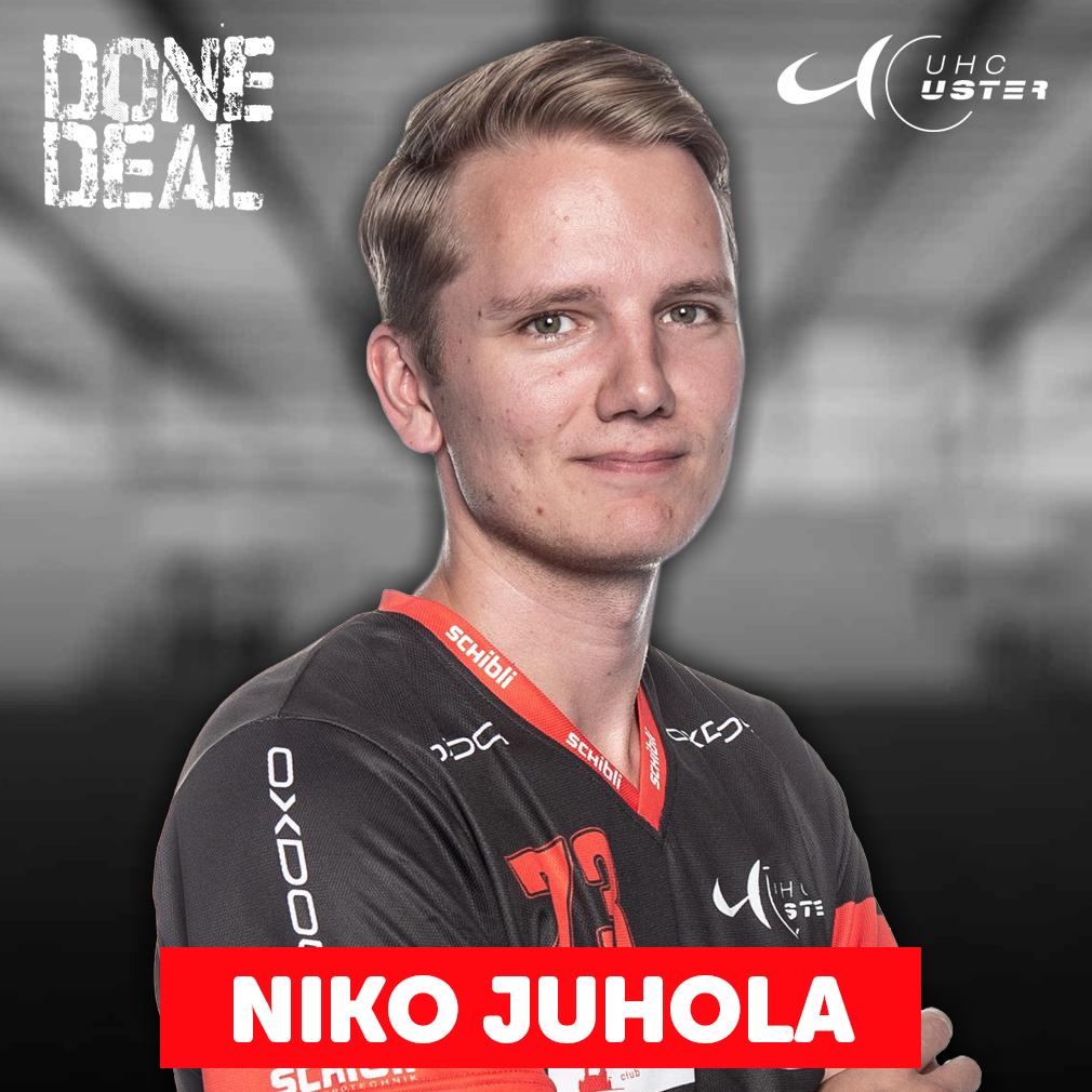 Niko Juhola spielt auch 2019/2020 für den UHC Uster. Mehr unter uhcuster.ch/de/news/juhola…