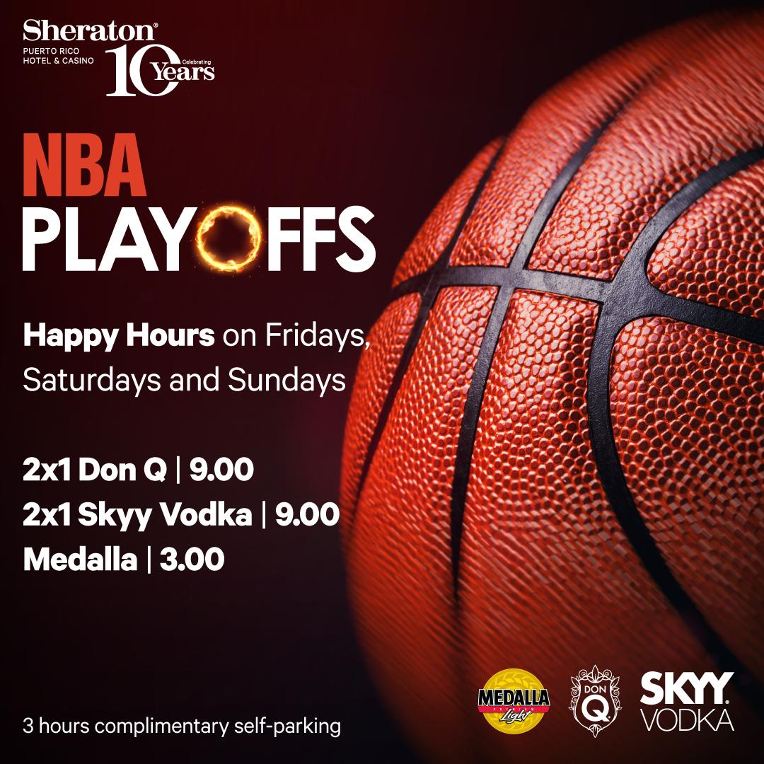 Join us to watch the Playoffs with the best Happy Hours! 🏀