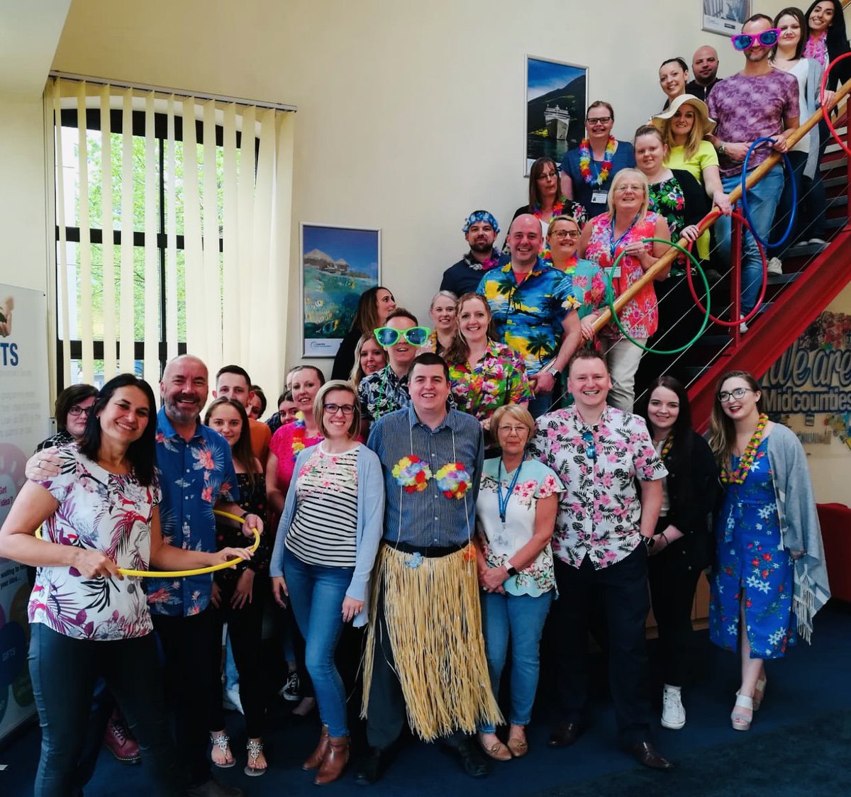 Coop_Travel's tweet photo. A lot happened at Co-operative Travel's head office today where colleagues enjoyed fundraising across our travel groups, hula hooping and ice cream 🍦 in support of @ABTALifeLine #GoTroppo #charityday https://t.co/wtnqstMhIn