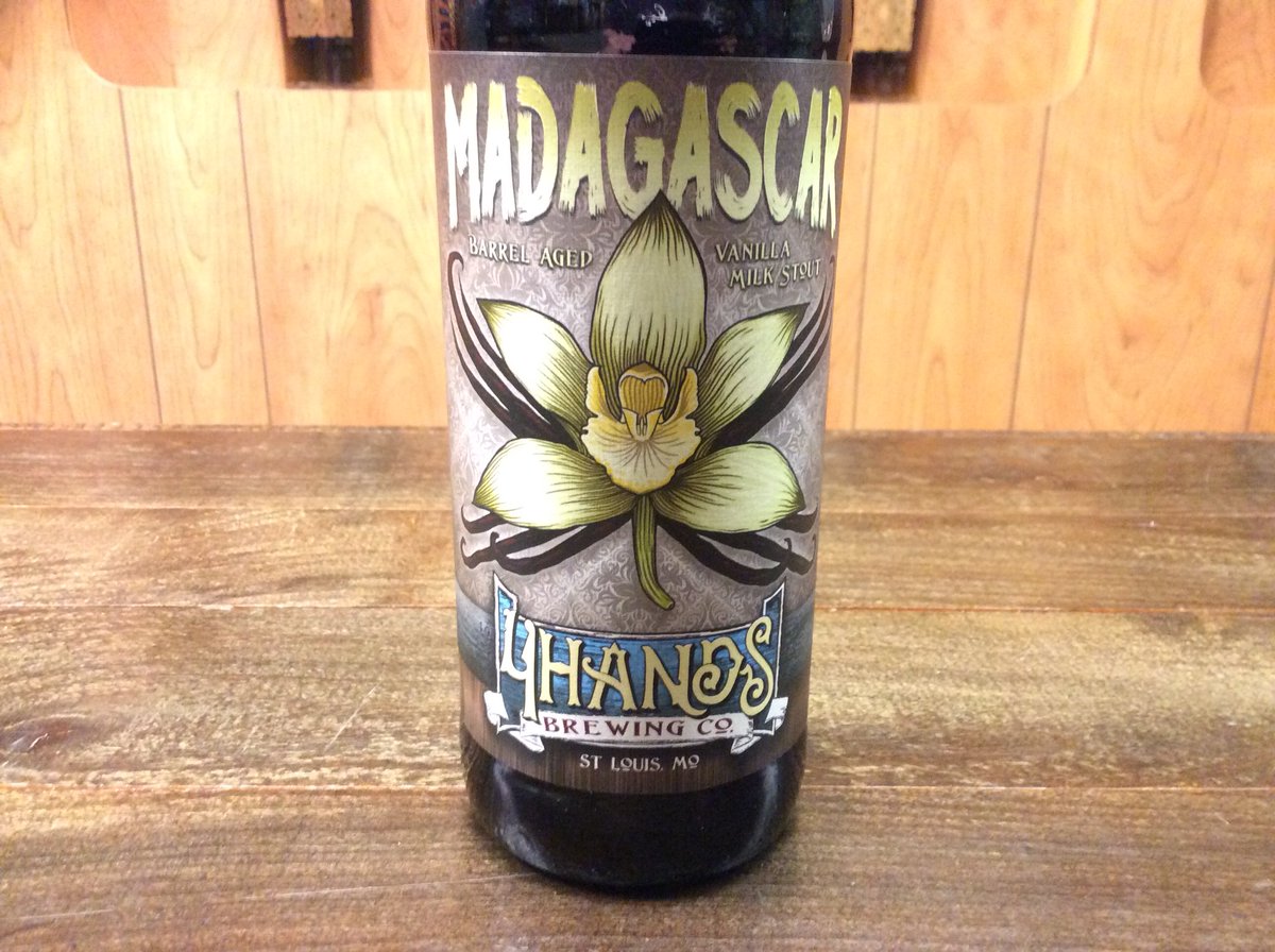 This gem of barrel-aged, vanilla deliciousness showed up this week <a href="/4HandsBrewingCo/">4 Hands Brewing Company</a> Madagascar #alwaysstoutseason #stouts