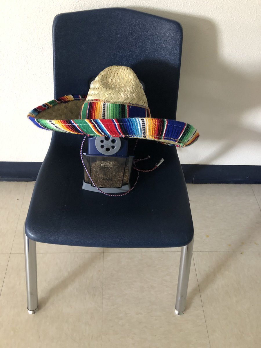 KathrynEBowden's tweet image. Even the pencil sharpener was feeling festive. Lol, I just noticed the kids did this. #fiestavibes #ThisisHoffmann