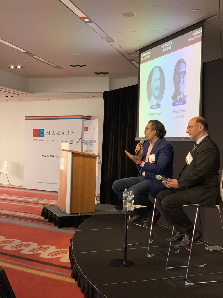 JMaldonado1104's tweet image. @Mazars_USA #RealEstate Group Leader @ShahabMoreh welcoming the #MazarsREForum Afternoon Keynote, @sonnykalsi_ Founder and Partner of GreenOak