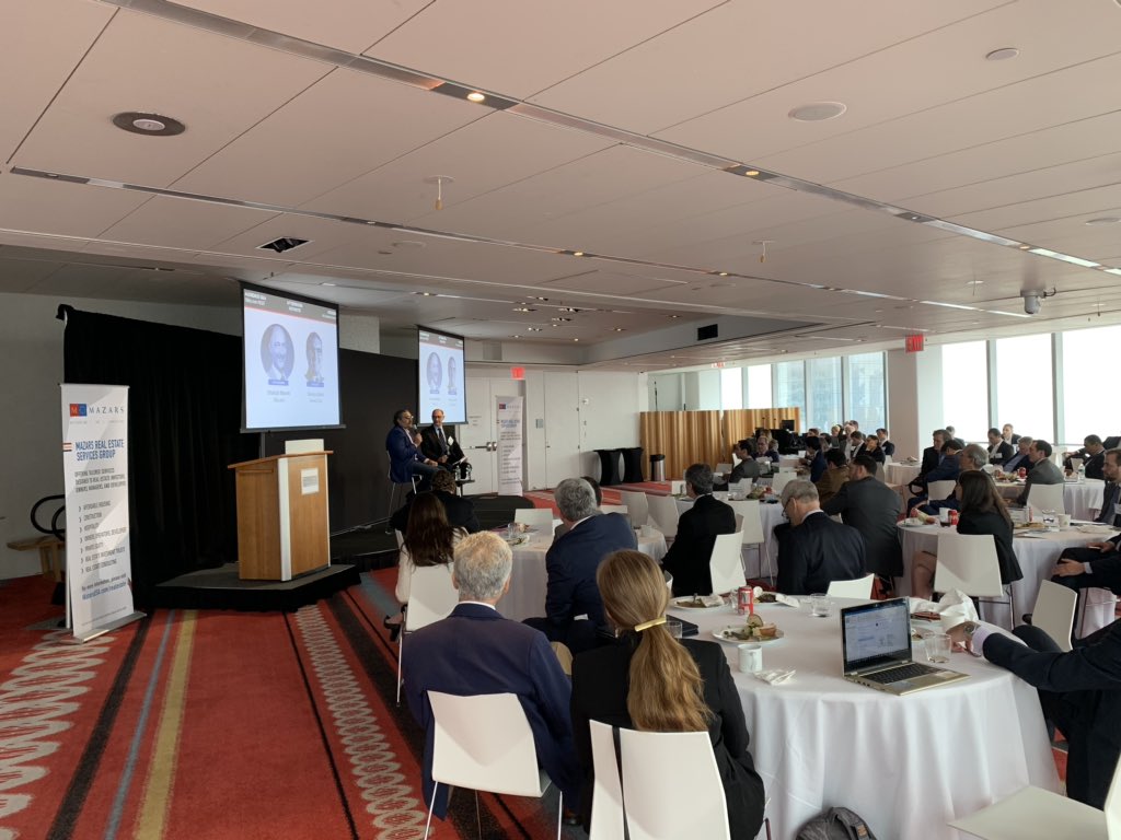 JMaldonado1104's tweet image. @Mazars_USA #RealEstate Group Leader @ShahabMoreh welcoming the #MazarsREForum Afternoon Keynote, @sonnykalsi_ Founder and Partner of GreenOak