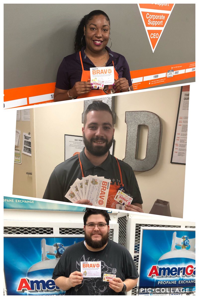 Here are the WINNERS of our Safety Brovo drawing! Kiya and Jose were random draw and Eli wrote the most Safety Bravos! Thank you for working safe and observing safety! #whyiworksafe #OrangePromise #SonicGiftCard