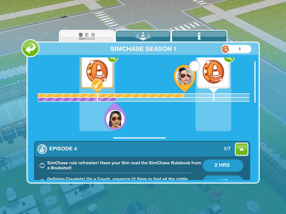 make2tv's tweet image. We’ve been carefully playing the #SimsFreePlay SimChase Event on 2 different games, but have already lost 2 prizes. Today after the first task (3 hours) the rival sim has already nearly finished! Don’t know if this is a glitch, but with expensive prices + difficult tasks? 😒😒😒