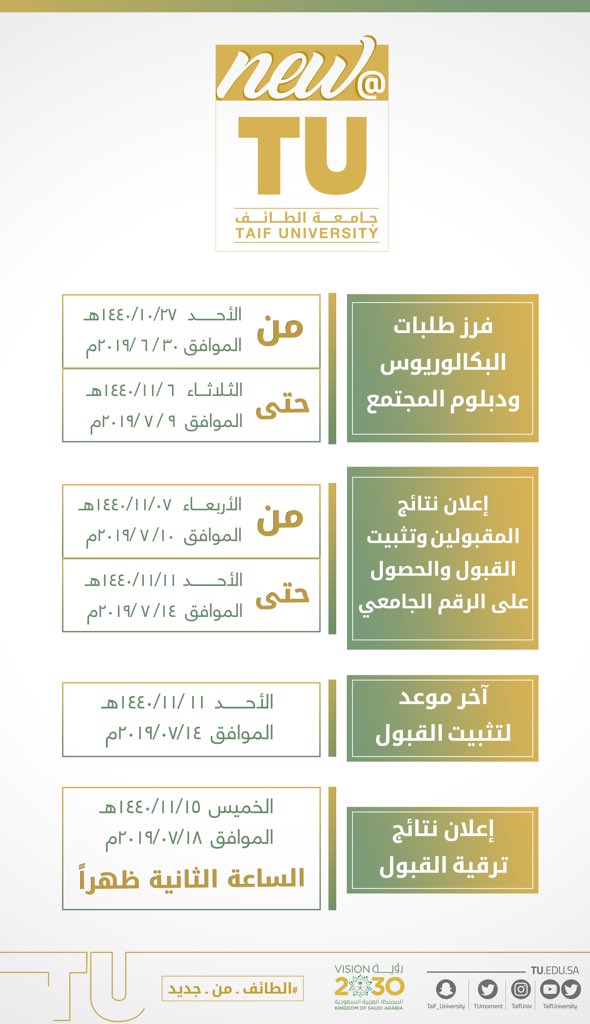 الجامعيه الطائف المنظومه جامعه الطائف