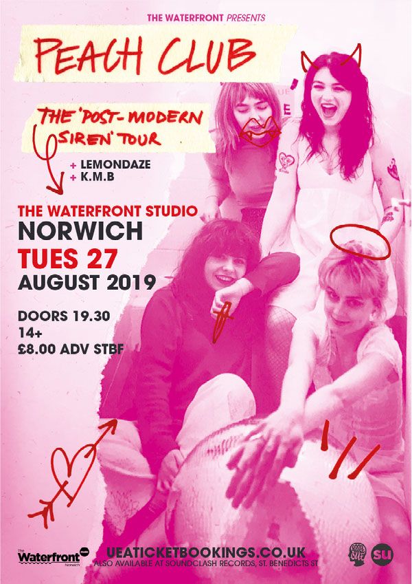 WaterfrontNR1's tweet photo. Just announced and on sale! Activist riot grrrl DIY punk rock band @ppeachclubb will be here on August 27th, supported by @lemondazeband and KMB!

Grab your tickets now! >> https://t.co/sLASF3zRHP https://t.co/IdMu2n9a2K