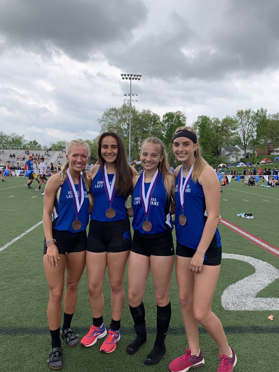 HempfieldAreaTF's tweet photo. Our 2nd medalist of the day! Congrats to the girls 4x800 relay on placing 8th with a time of 10:04! @hallevickers21 @TainKaty @jessicarhervol @KWinkleblech https://t.co/c6CMkGWAVi