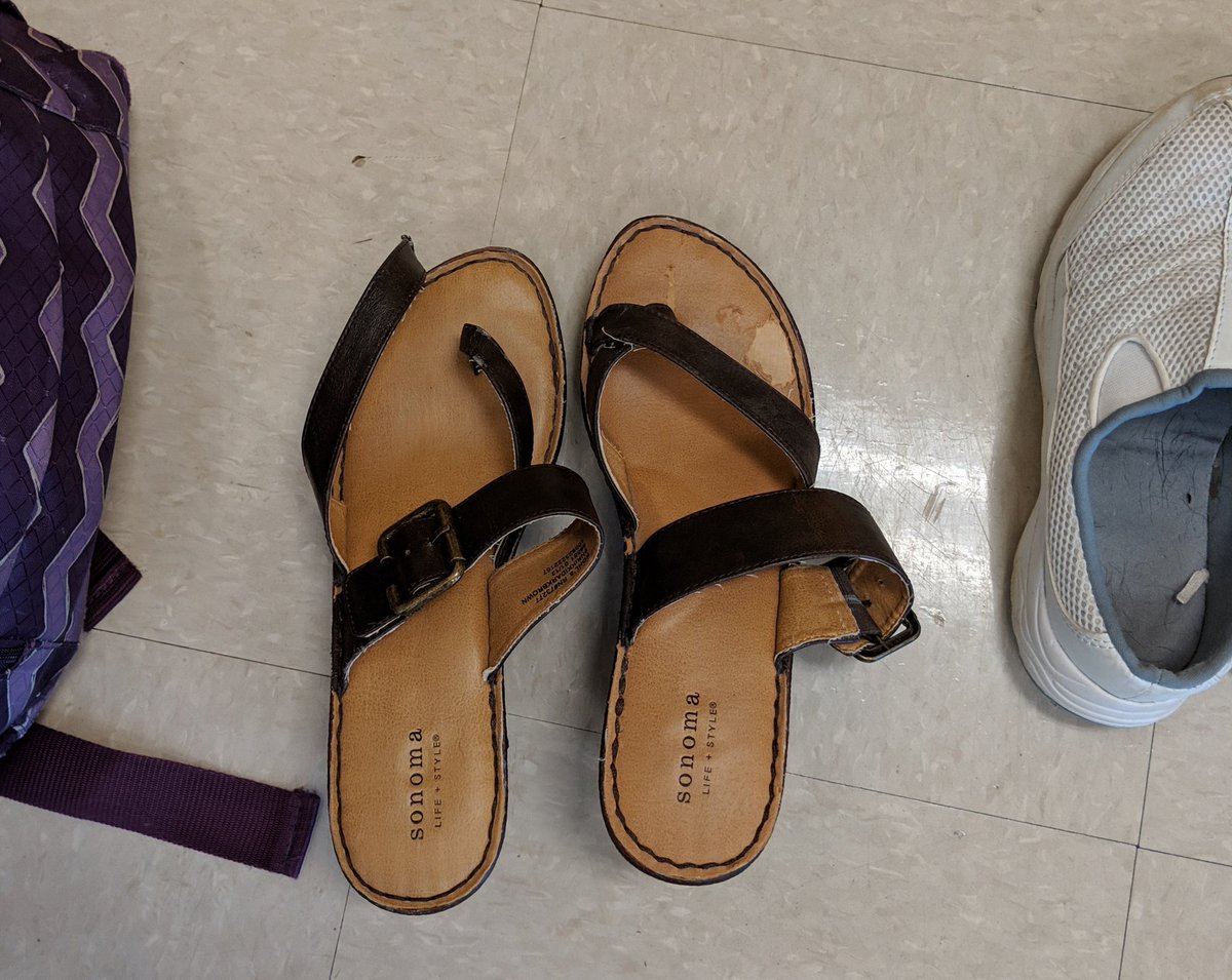 MLRing100's tweet photo. When your shoes break at an all day PD it's a good thing you have an extra pair in your backpack. 😆 #littlebitofeverything #beprepared #K5ENGINEERS #mcsrobotics https://t.co/GqgFvdcWMv