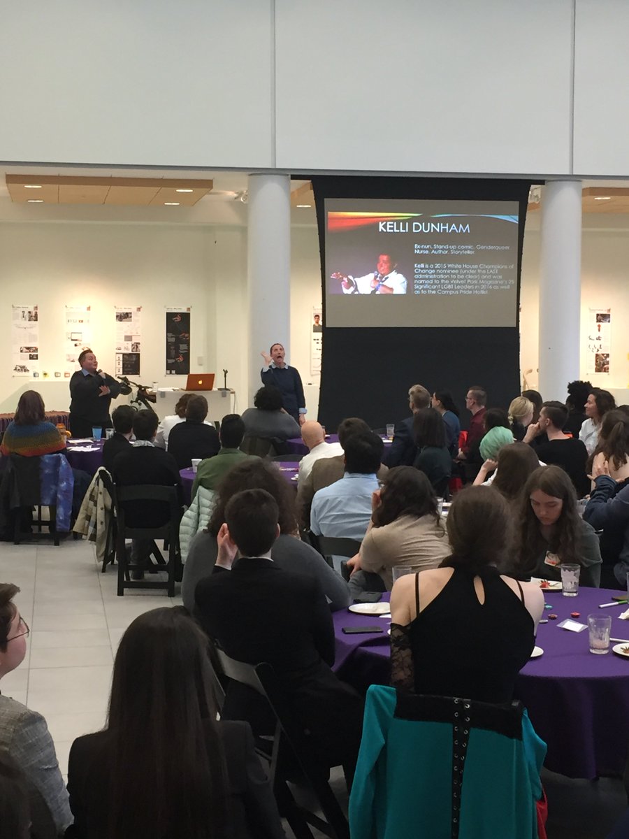 kellidunham's tweet photo. Have I mentioned how much fun I had speaking at Rochester Institute of Technology's #lavendargraduation? And guess who spoke before me? Their frickin' OUT LESBIAN PROVOST! I would legit speak at any Lavendar Graduation... https://t.co/rIrt84WUDW