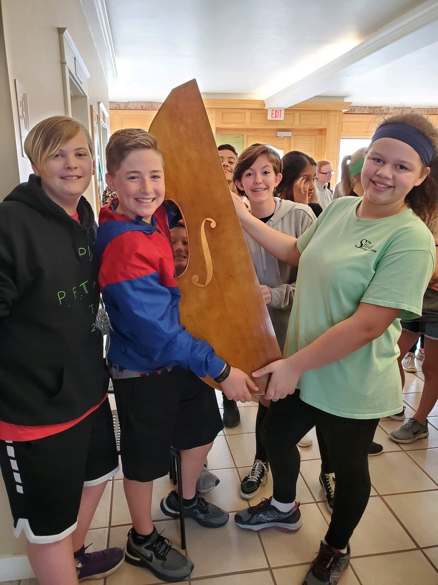 FTMSJaguars's tweet photo. 6th grade Orchestra had a great time at KC strings learning about how an instrument is made! #JagPride #Big3 #sillystrings https://t.co/jQMxQuhx9r