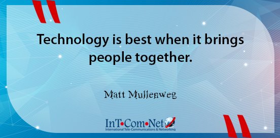 InTComNet1's tweet image. Technology is best when it brings people together.
- Matt Mullenweg

InTComNet.com

#InTComNet #WorkersDay #job #work #freelance #freelancer #freelancework #freelancing #company #assurance #international #ICT #communication #service_provider #trust #expert #quotes