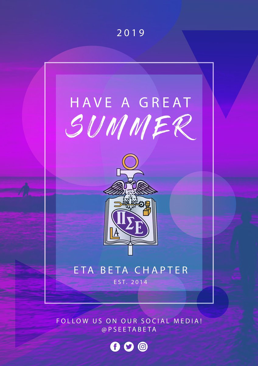 pse_msu's tweet image. From the brothers of the Eta Beta chapter at Michigan State University, we want to wish all other @pisigmaepsilon chapters and everyone else a happy summer! ☀️🎉 Keep on the lookout for summer spotlights on what our brothers are doing!

#pse #etabeta #msu #summer2019