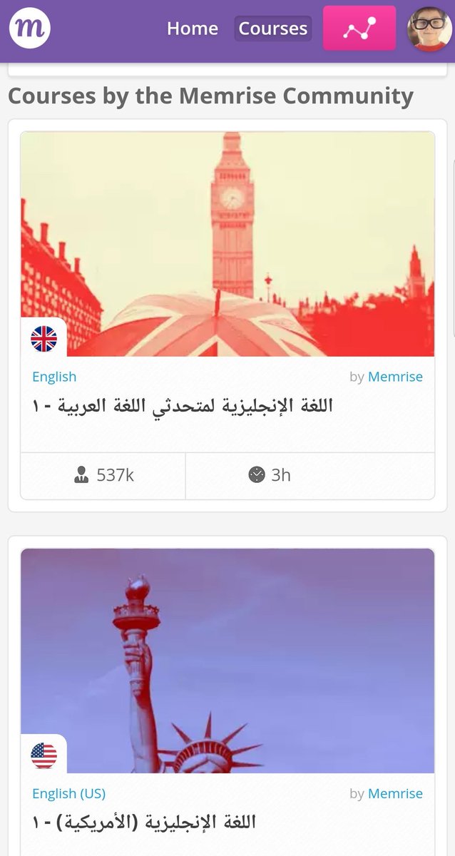Talal1's tweet photo. موقع جميل يعطيك كورسات بمجالات متعدده أهمها تعلم اللغات .. تقريبا كل اللغات الموجوده
https://t.co/akkY2go0D1

بعد التسجيل ادخل على courses .. واختار لغتك الأم
I speak Arabic .. اذا ودك بدورات مقدمه بشرح عربي

وبعدها تفتحلك صفحه فيها دورات كثيره باللغه اللي تحددها https://t.co/aePi8n2TDM