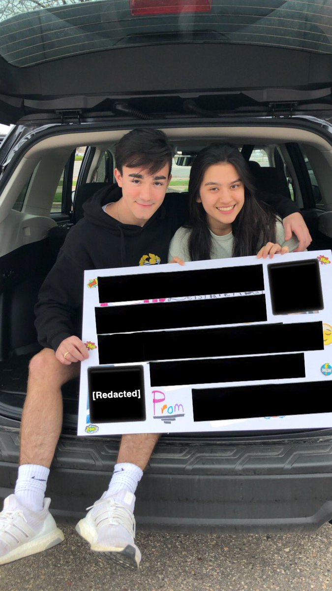 bhhs_2019's tweet photo. I couldn’t see this promposal coming! Congrats to Max and Dalia with this super intriguing and seemingly vulgar poster ⬛️💦😩 👙 😤 https://t.co/30bxe7WxuY