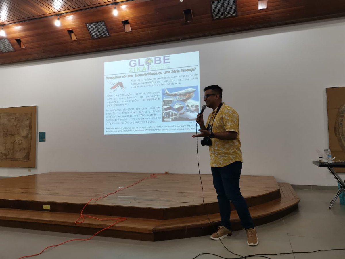 programaondas's tweet photo. A esta hora en Leticia se desarrolla el taller de la triple frontera de @GLOBEProgram, comprometemos a los ciudadanos en la prevención de la aparición del mosquito transmisor de Dengue, Zika y Chicunguña. @Colciencias @NASAGO https://t.co/zwkdMroxAt