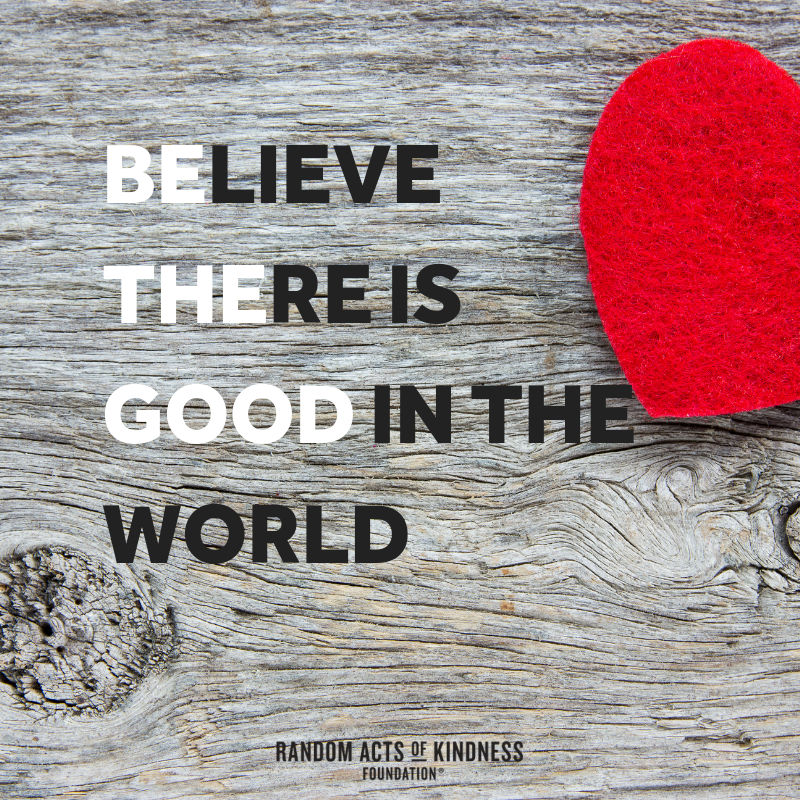 When you believe there is good in the world, it becomes more apparent every day. 💛 #MakeKindnessTheNorm