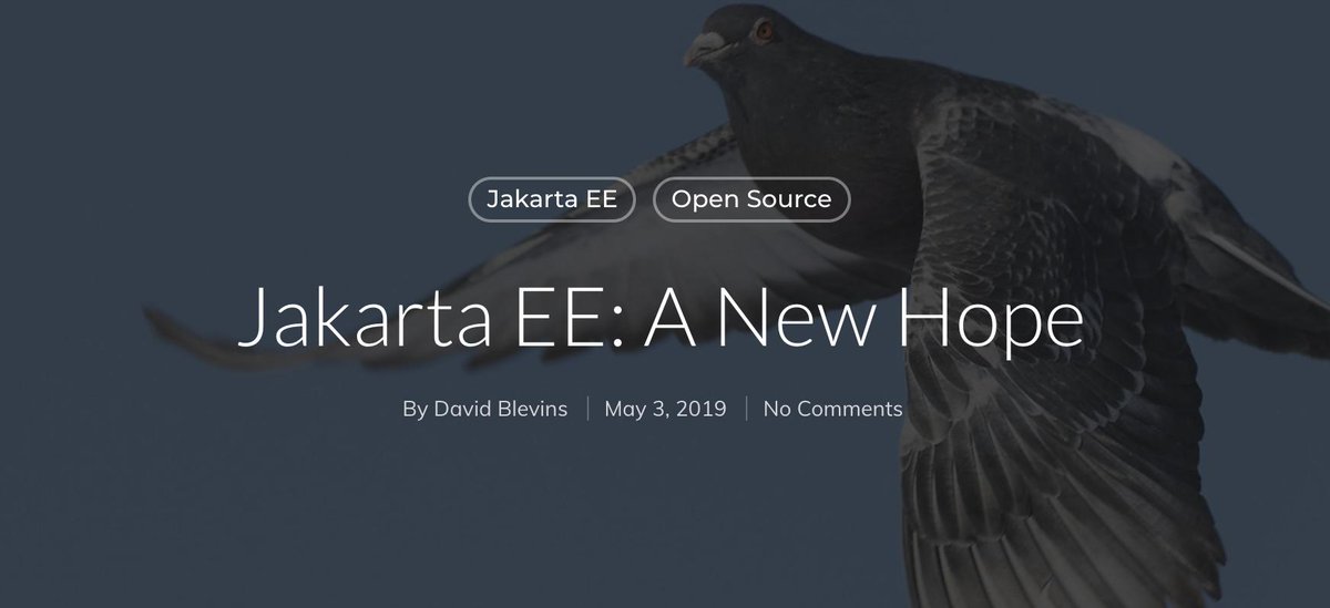 dblevins's tweet image. You may have heard use of javax will not be allowed in #JakartaEE. While this is a setback, it may actually be the best thing to happen:
Jakarta EE: A New Hope
tomitribe.com/blog/jakarta-e…