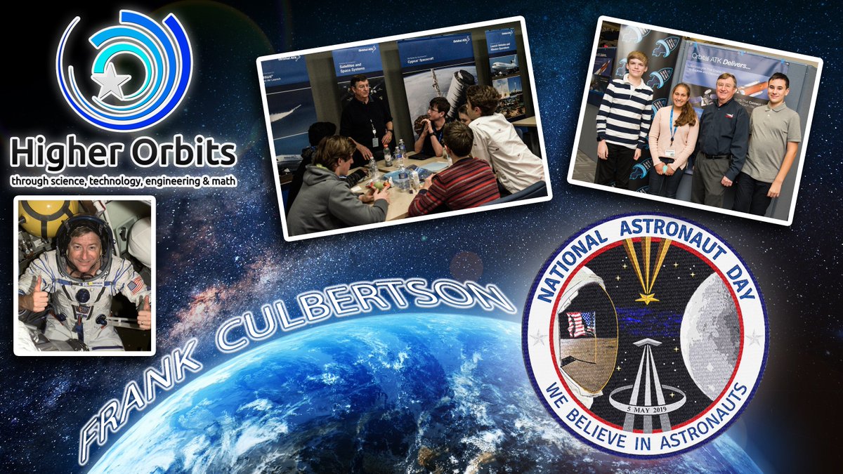 HigherOrbits's tweet photo. Happy #NationalAstronautDay to #Astronaut Frank Culbertson! Captain Culbertson is one of the biggest supporters Higher Orbits has in so many ways and we are out of this world appreciative for all he does to support us &amp; inspire so many! #SpaceInspires https://t.co/b2AwQ6MdxR
