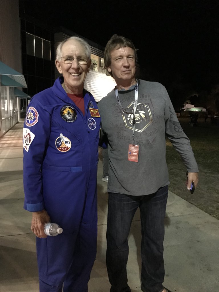 sscalise88's tweet photo. @genejm29 @talkingspace @MarsRovers @NewHorizons2015 @ESA_ExoMars @crocodilekatie We just went to see the #SpaceX #NightLaunch a few weeks ago. We were so fortunate to be in the company of an #Astronaut #RobertSpringer of both the #Discovery & #Atlantis #SpaceShuttle It was an amazing honor! https://t.co/uWPRUQahEU