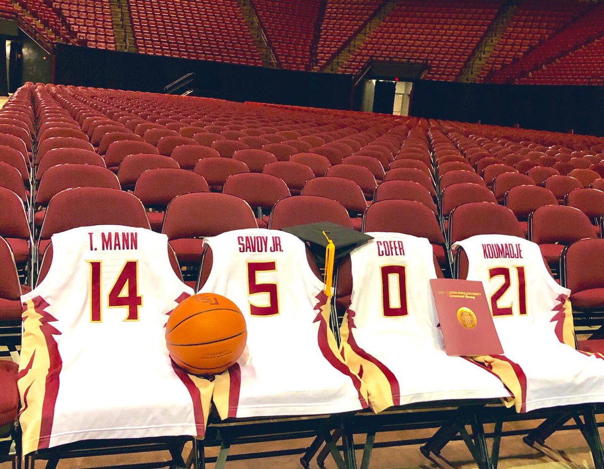 FSUHoops's tweet image. Home court advantage.  Tip at 9 a.m. on Saturday.  #fsucommencement