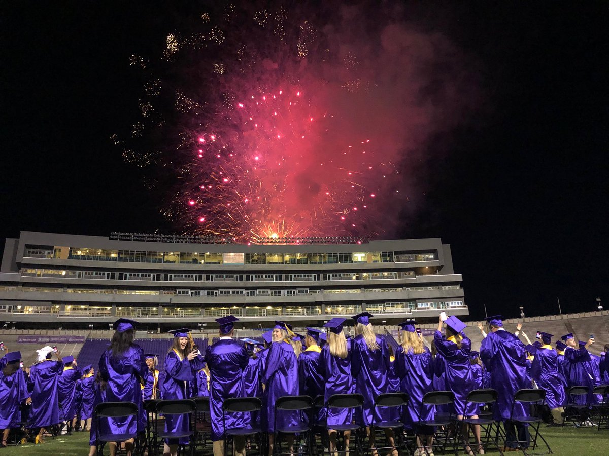 Sending #ECU19 out the best way we know how 🎆 Congratulations, Pirates! #OnceAPirateAlwaysAPirate ☠️