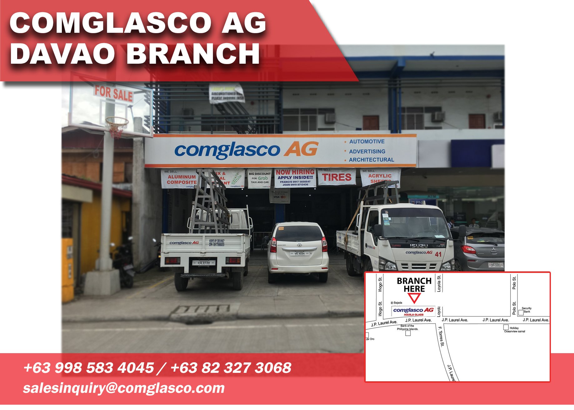 Comglasco Aguila Glass On Twitter Comglascoag Davao Branch We Are Readily Available To Assist You Contact Nos 0998 583 4045 63 82 327 3068 Autoglassreplacement Windshieldreplacement Autoglass Windshield Sealant Glass