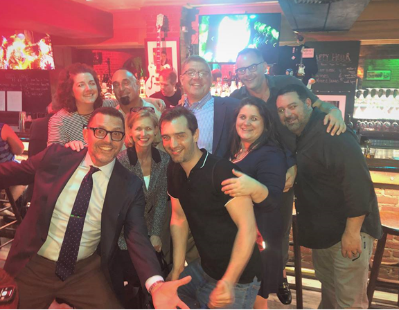 enolan2018's tweet photo. Fun to spend time last night with the @OpticalSociety crew wishing @DrGregQuarles good luck as he gets ready to start his new adventure.  While we may lose him as a team mate, it's great to know that we still get to work with him as part of the #optics &amp; #photonics community. https://t.co/XiRk6YOeg1