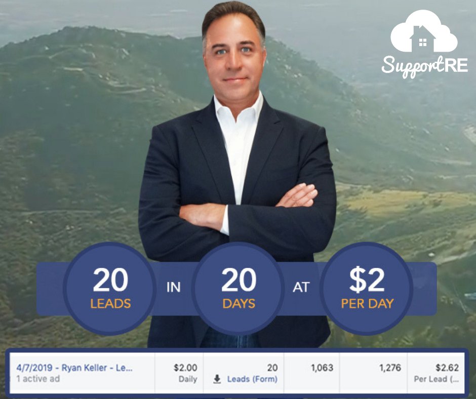 SUCCESS STORY - 20 Leads In 20 Days @ $2 Dollar A Day!

Schedule A Free Marketing Consultation With Our Experts | bit.ly/2DLcCG0 

#SupportRE #RealEstateMarketing #facebookstrategy #socialmediamarketing #SocialMedia #LiftoffAgent #Facebook #instagram #leadgeneration