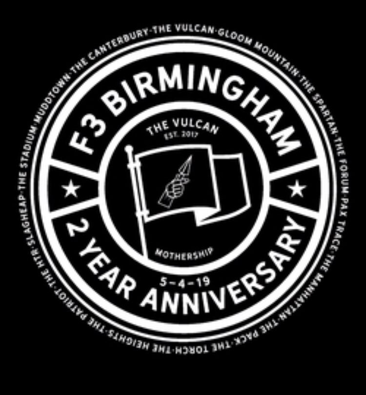 F3 The Spartan (@f3thespartan) on Twitter photo F3BHM CONVERGENCE
commemorating 2 years of <a href="/F3Birmingham/">F3Birmingham</a> giving away Fitness, Fellowship, and Faith to men of #Birmingham
Tomorrow 5/4/2019
0600 Homewood Park
<a href="/F3TheVulcan/">F3TheVulcan</a> F3BHM CONVERGENCE
commemorating 2 years of <a href="/F3Birmingham/">F3Birmingham</a> giving away Fitness, Fellowship, and Faith to men of #Birmingham
Tomorrow 5/4/2019
0600 Homewood Park
<a href="/F3TheVulcan/">F3TheVulcan</a>